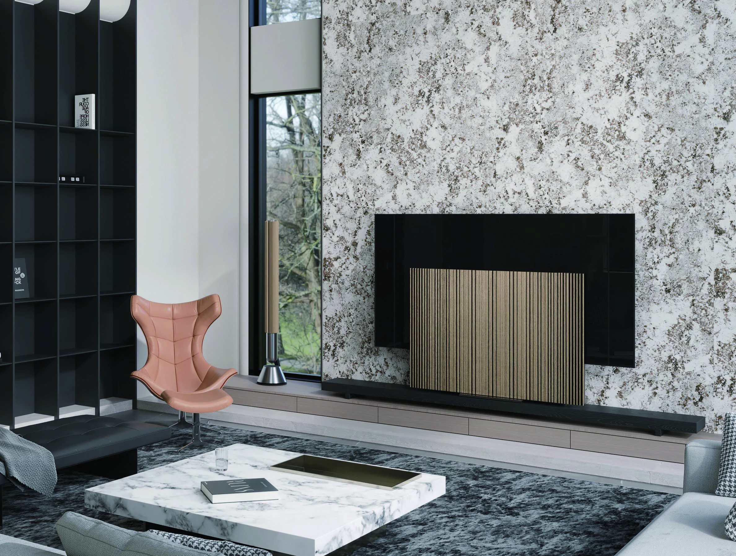 Aleska White 6T porcelain tile installation example
