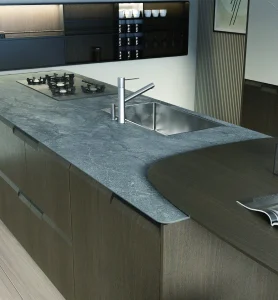 Aspen Grey 6T porcelain tile installation example