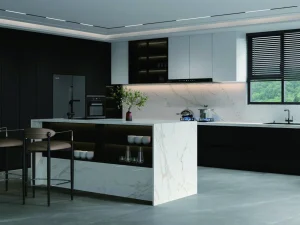 Calacatta Oro P 6T porcelain tile installation example
