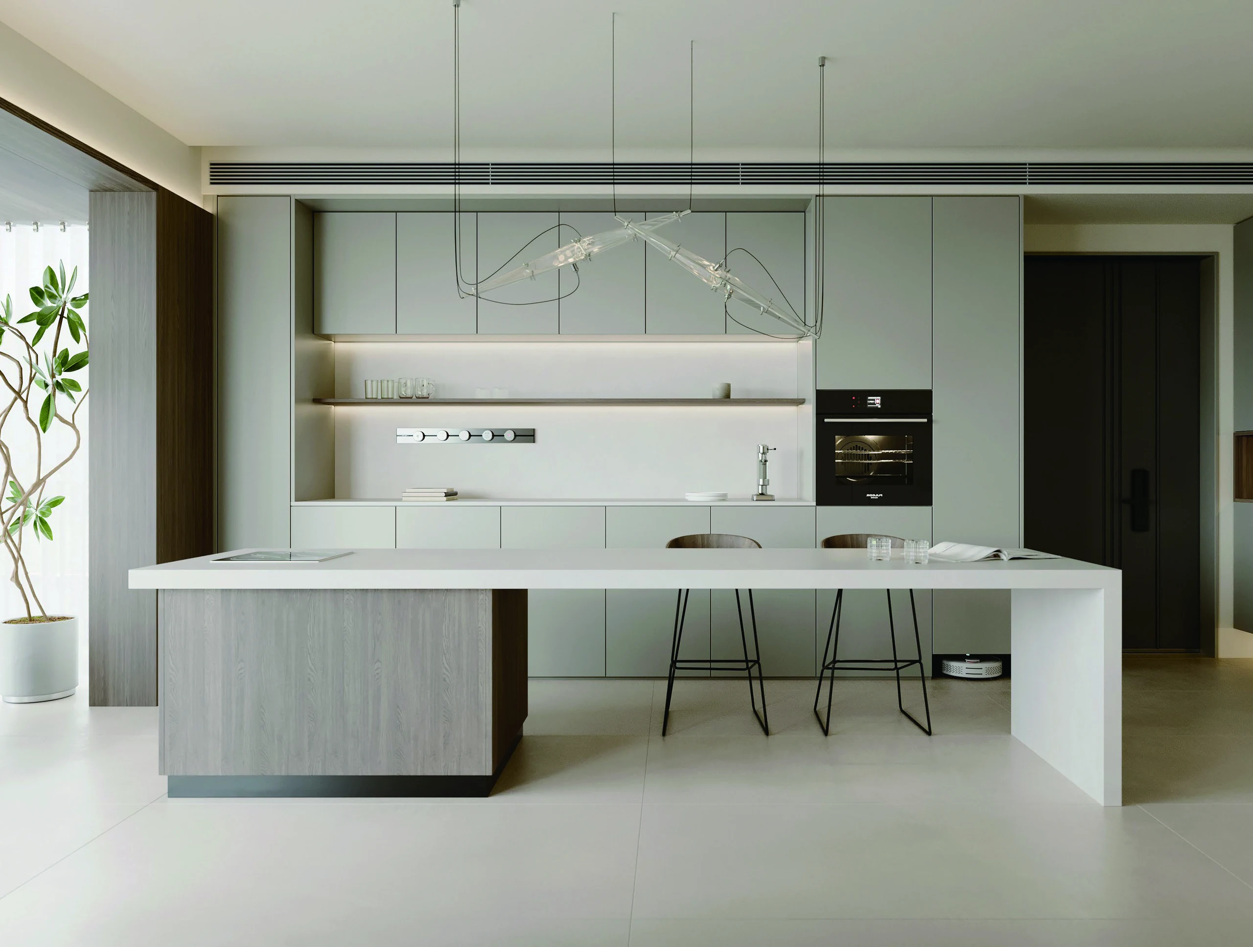 Cayman Cream 12T porcelain tile installation example