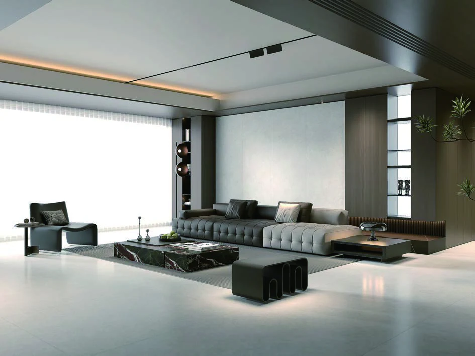Chianca Ivory 12T porcelain tile installation example