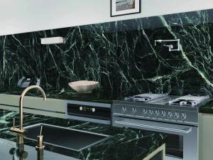 Green Mist P 12T porcelain tile installation example