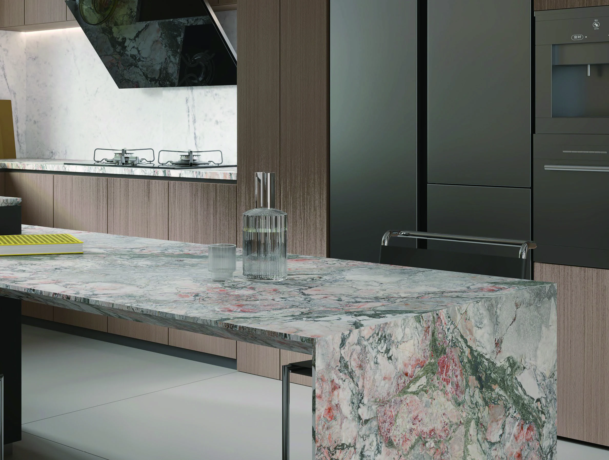 Monet Rosa 12T porcelain tile installation example