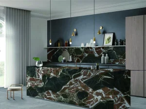 Red Valley 12T porcelain tile installation example